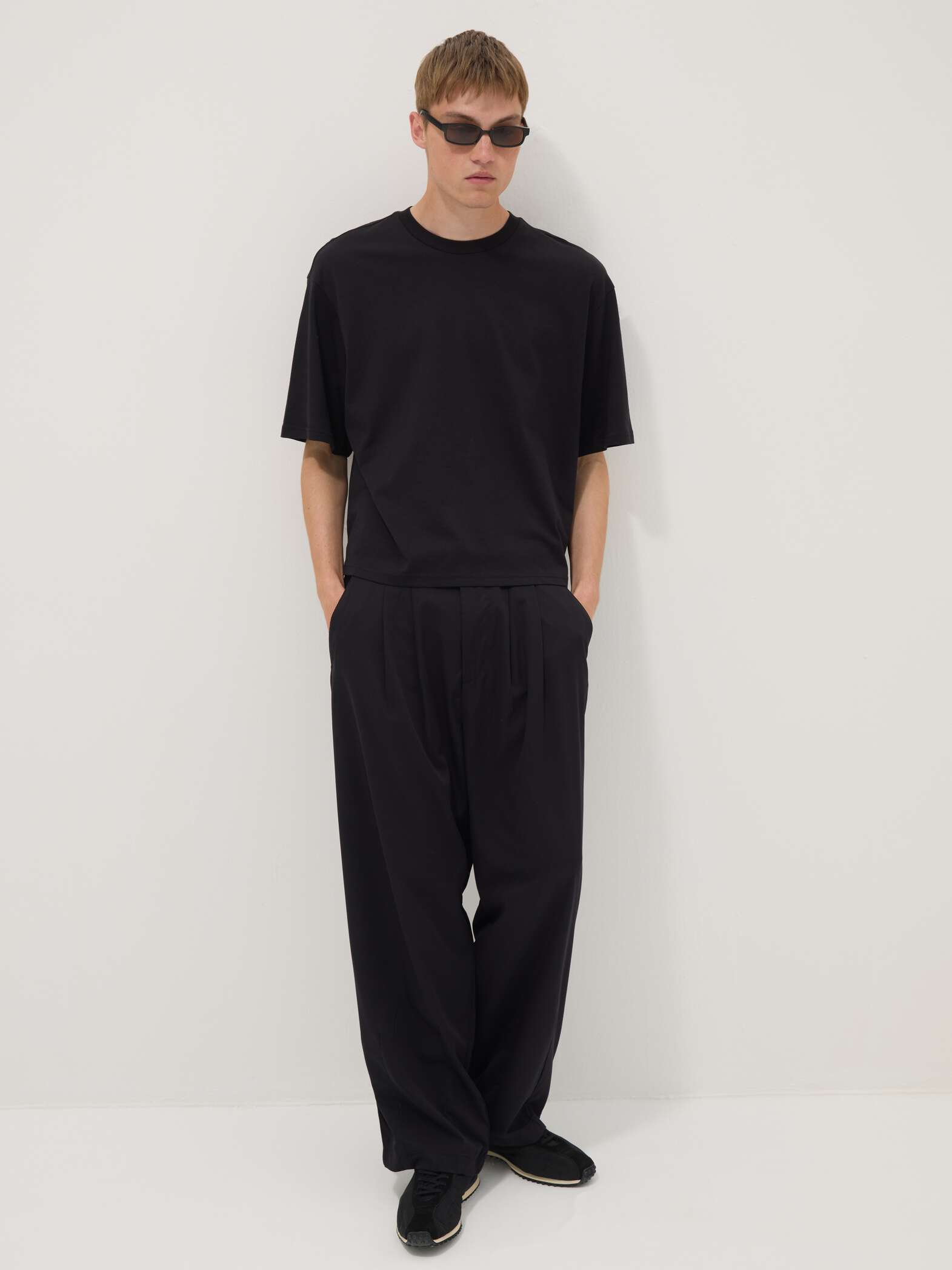 OVS Black Pure Cotton Short-Sleeve T-Shirt