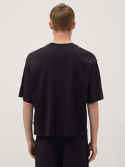OVS Black Pure Cotton Short-Sleeve T-Shirt