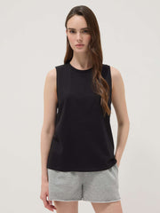 OVS Black Pure Cotton Tank Top