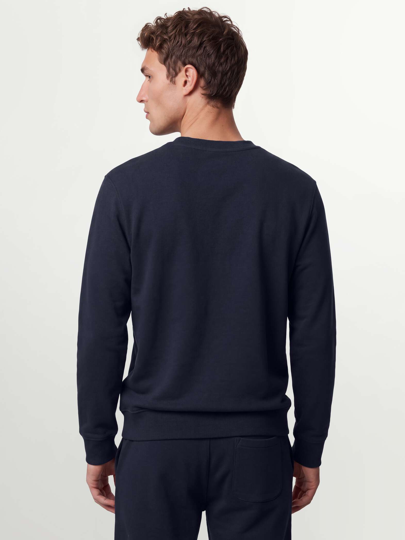 OVS Blue crew-neck sweatshirt in cotton blend, regular fit