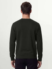 OVS Black crew-neck sweatshirt in cotton blend, regular fit