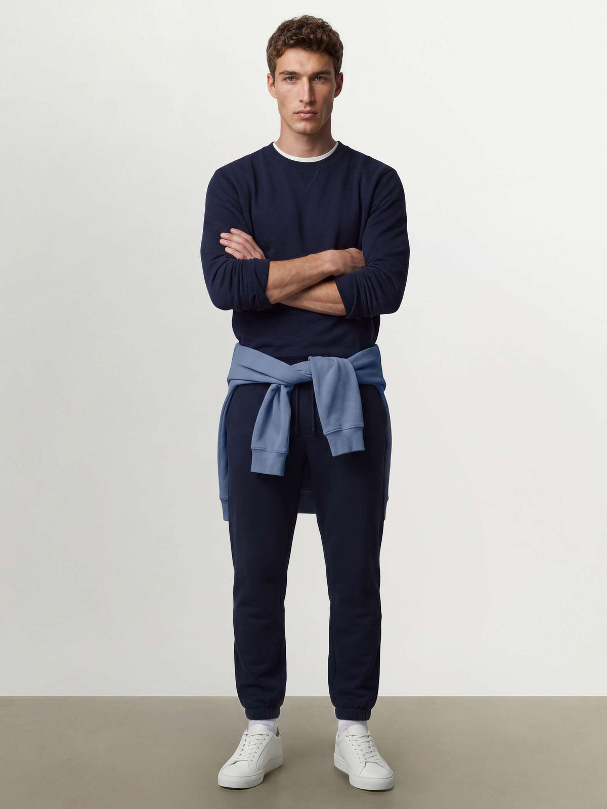 OVS Blue cotton-blend joggers, regular fit