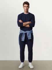 OVS Blue cotton-blend joggers, regular fit