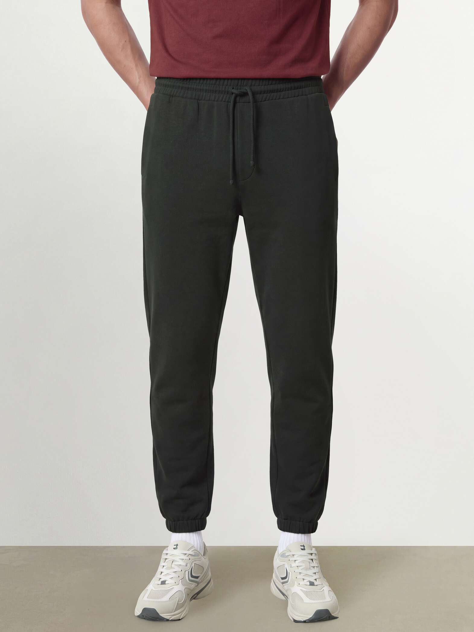 OVS Dark grey cotton-blend jogger trousers, regular fit