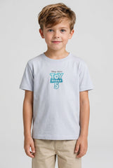 OVS Grey Pure Cotton Toy Story Graphic T-Shirt For Boys