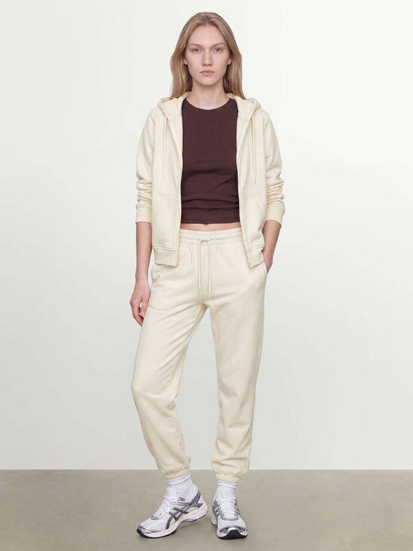 OVS White Cotton-Blend Regular-Fit Hoodie