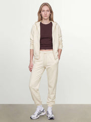 OVS White Cotton-Blend Regular-Fit Hoodie