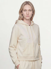 OVS White Cotton-Blend Regular-Fit Hoodie