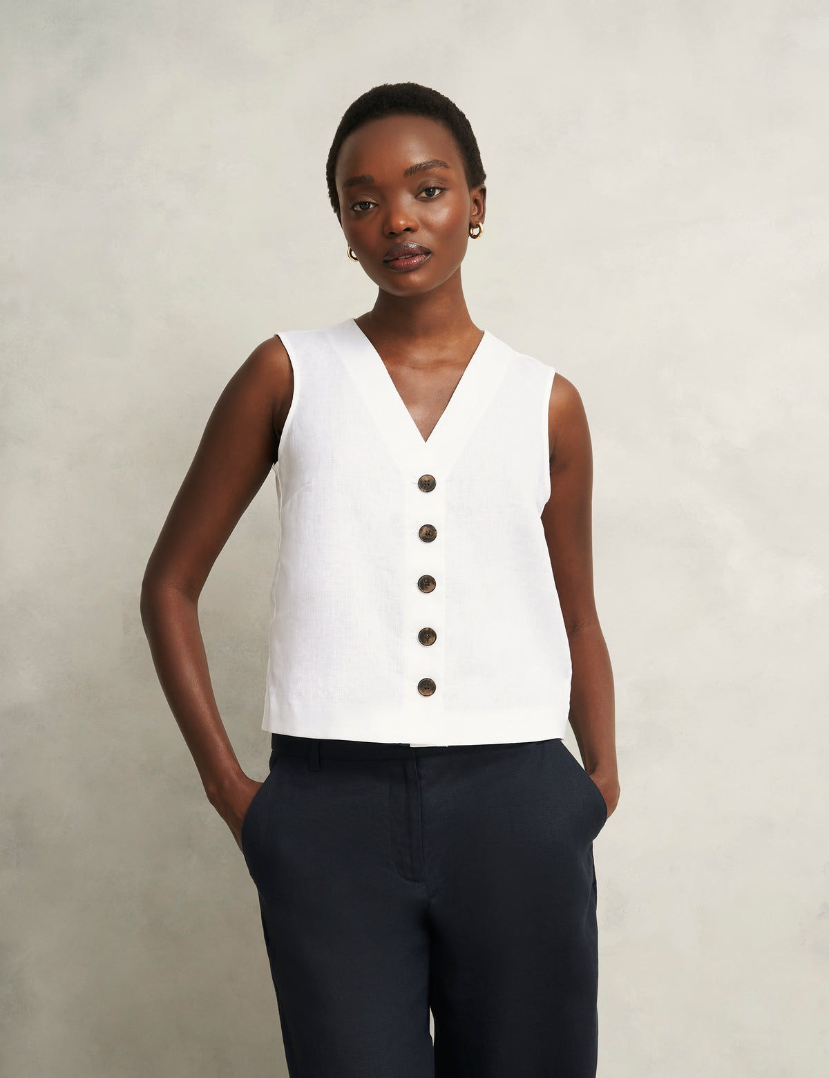 Hobbs London Kaylee Linen Top