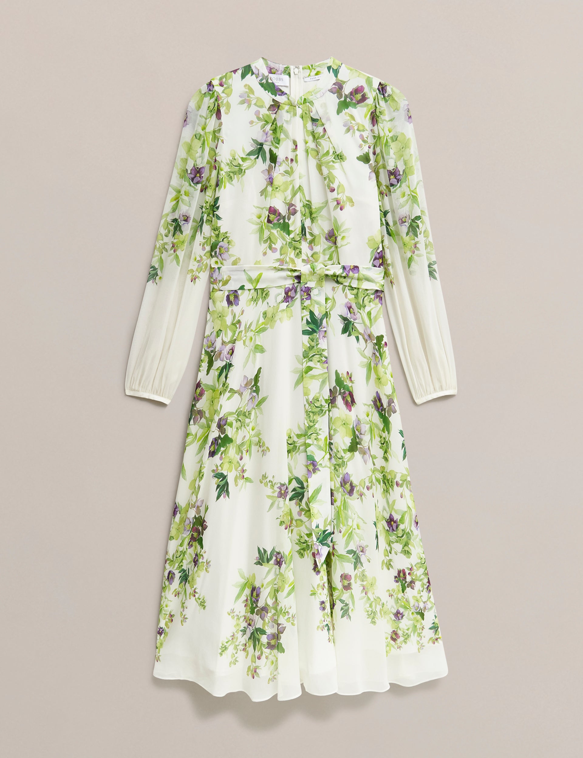 Hobbs London Pia Silk Floral Dress