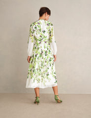Hobbs London Pia Silk Floral Dress