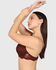 La Senza Obvious Hello Sugar Plunge Bra Brown / 34B