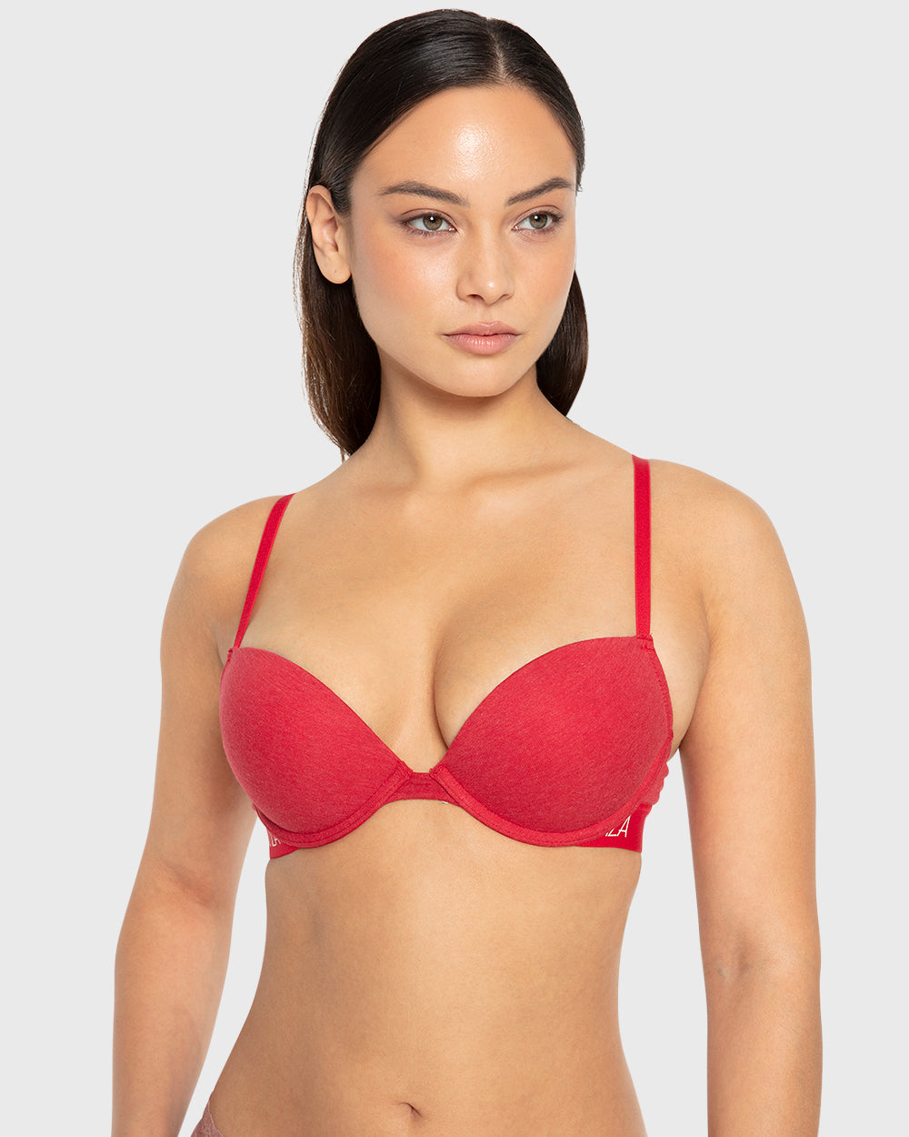 Rx Pu Pl Art Deco Logo Htr Crimson Htr / 34B