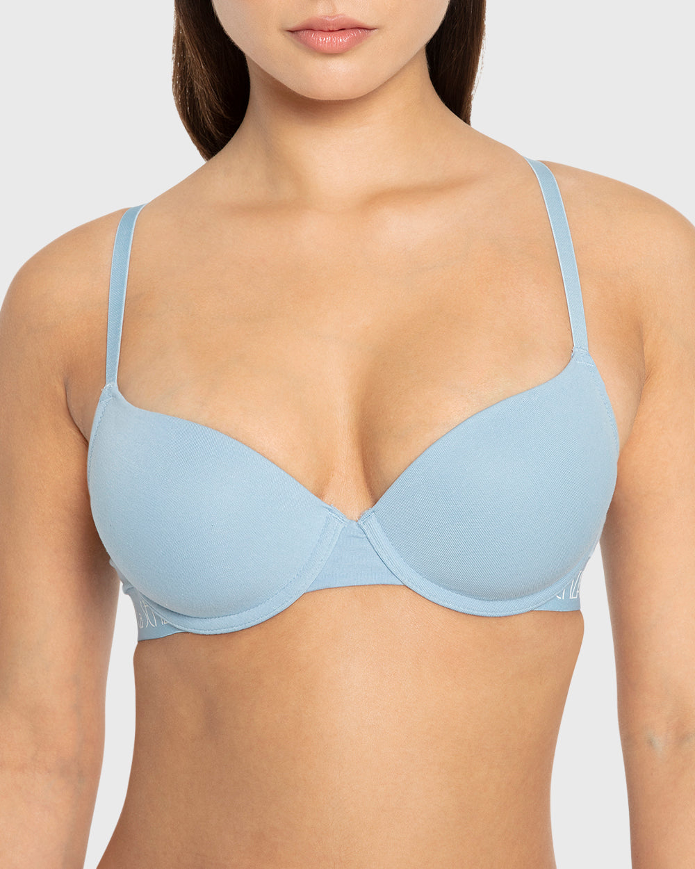 Essentials Ll Demi- Art Deco Logo Ctn Glacier Lake / 34B