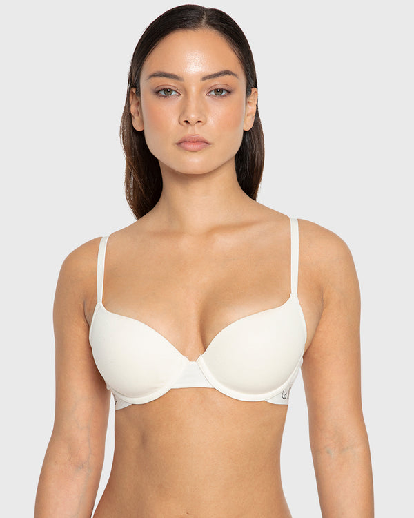Essentials Ll Demi- Art Deco Logo Ctn Egret / 34B