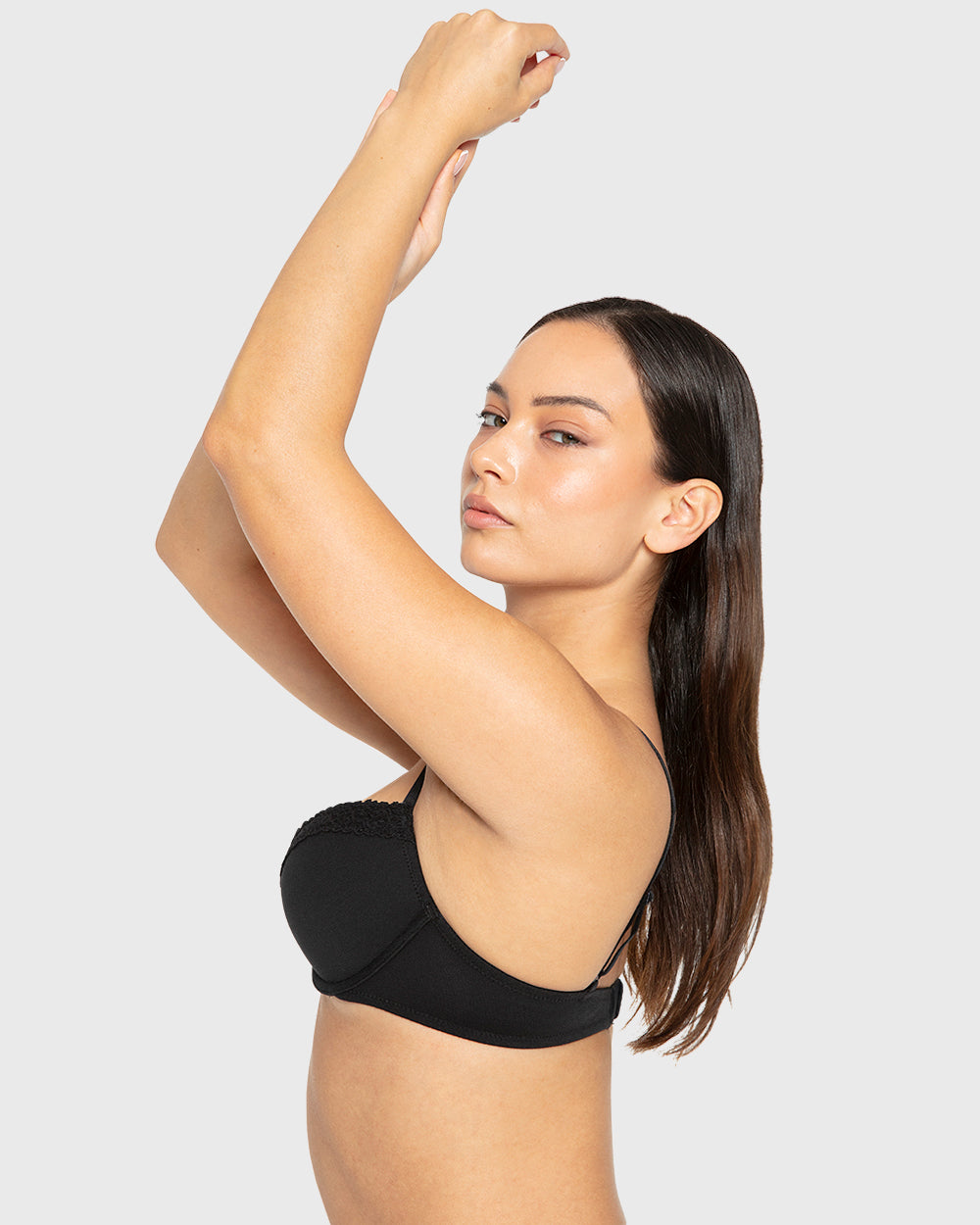 Rx Pu Pl Fit Update - Ctn With Cozy Trim Tuxedo Black / 34B