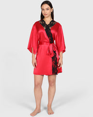 La Senza Sexy Sleep Robe Red / S-M