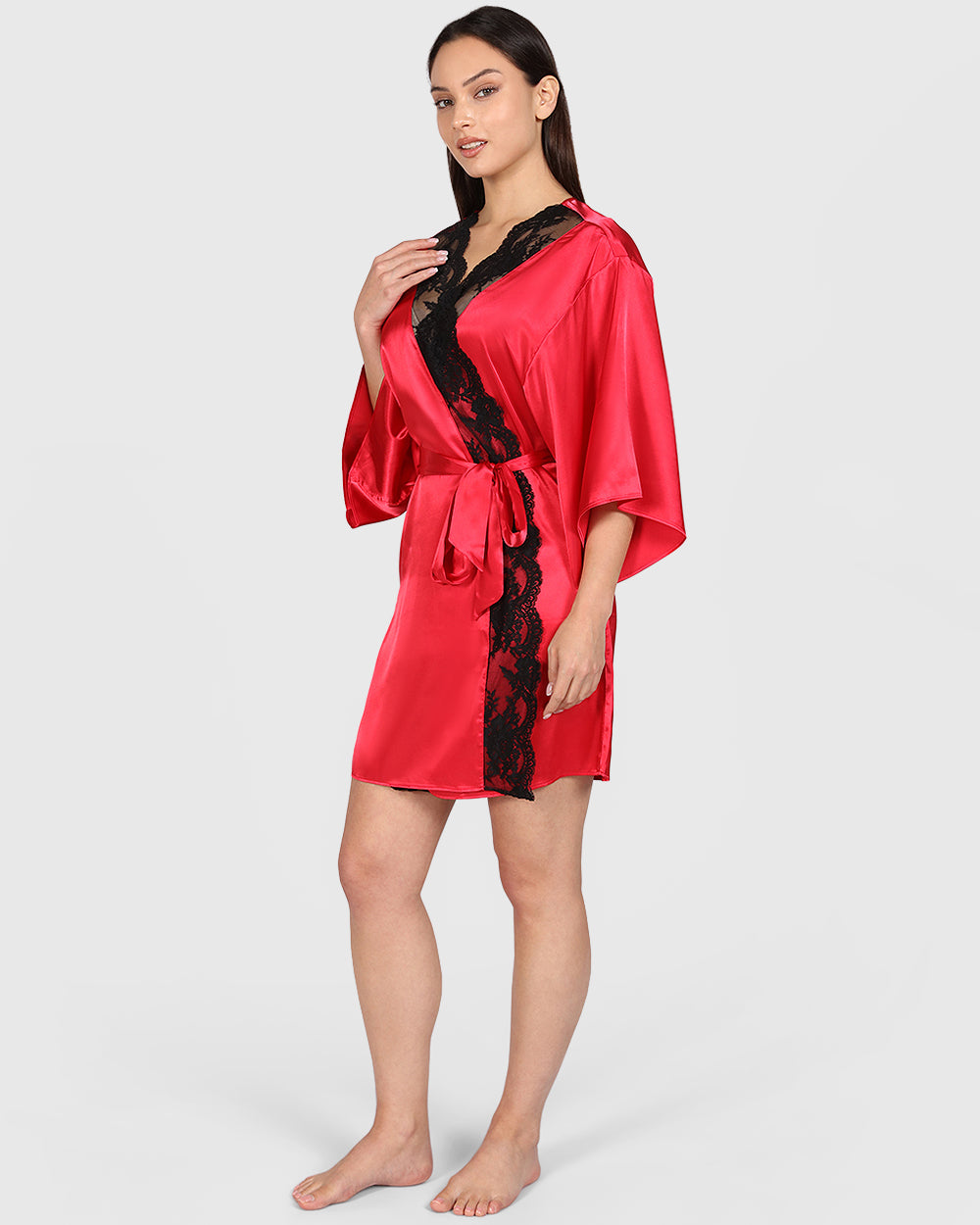 La Senza Sexy Sleep Robe Red / S-M
