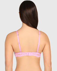 La Senza Obvious Hello Sugar Plunge Bra Light Pink / 34B
