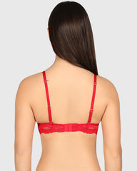 La Senza Obvious Hello Sugar Plunge Bra Red / 34B