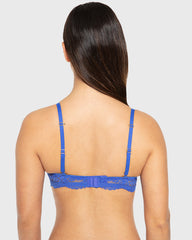 Hs Pu Pl Bc Opulent Lace Cup With Lace Cradle Dazzling Blue / 34B