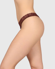 La Senza Trend Remix Thong Panty Brown / M