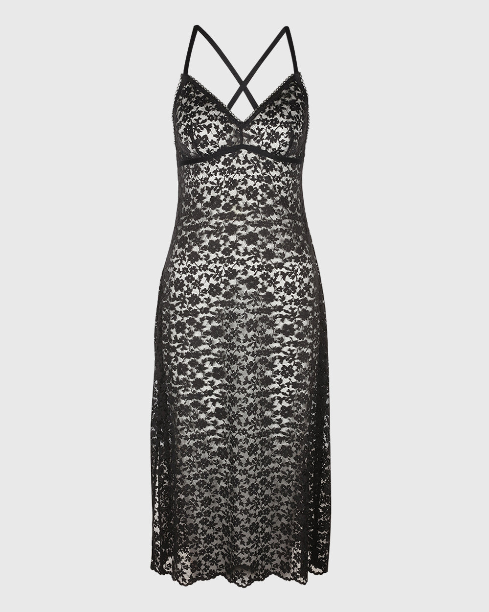 La Senza Sexy Sleep Slip Black / M