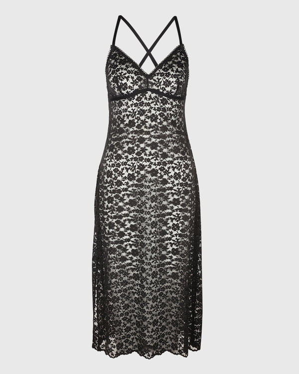 La Senza Sexy Sleep Slip Black / M
