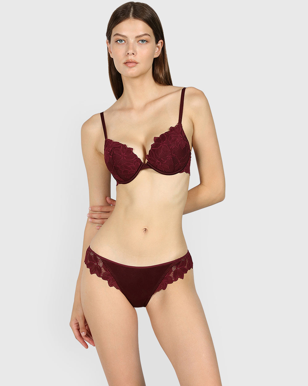 La Senza Diva Cheeky Panty Dark Red / M
