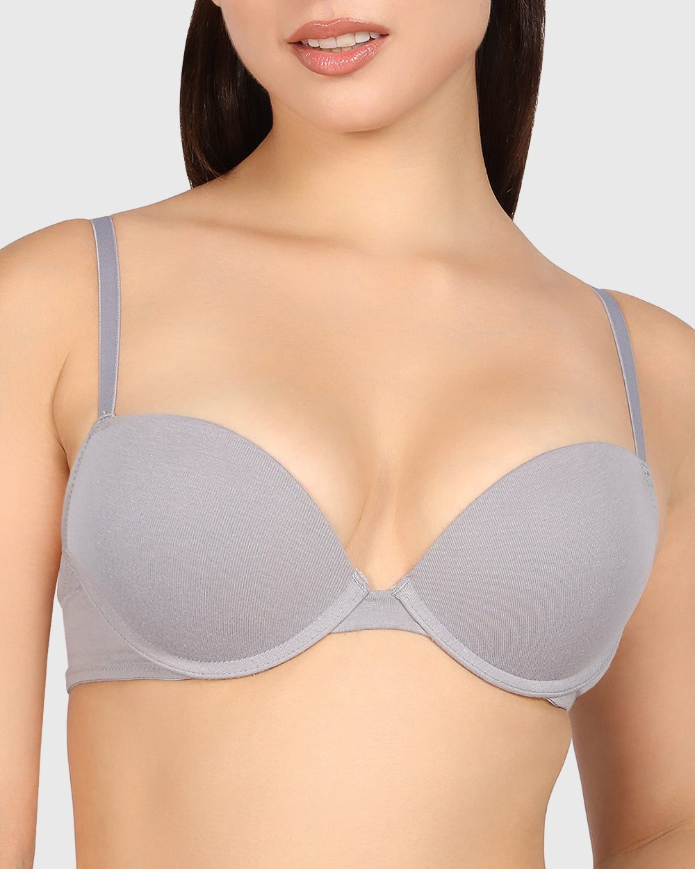 La Senza Trend Remix Plunge Bra Grey / 34B