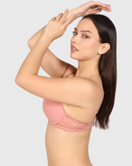 La Senza Obvious Obsession Plunge Bra Light Pink / 34B