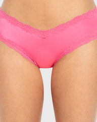 Diva Ki V Cheeky Ao Micro Lc Trim Hot Pink / M