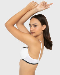 Rx Pu Pl Skinny Logo Ctn White With Black / 34B