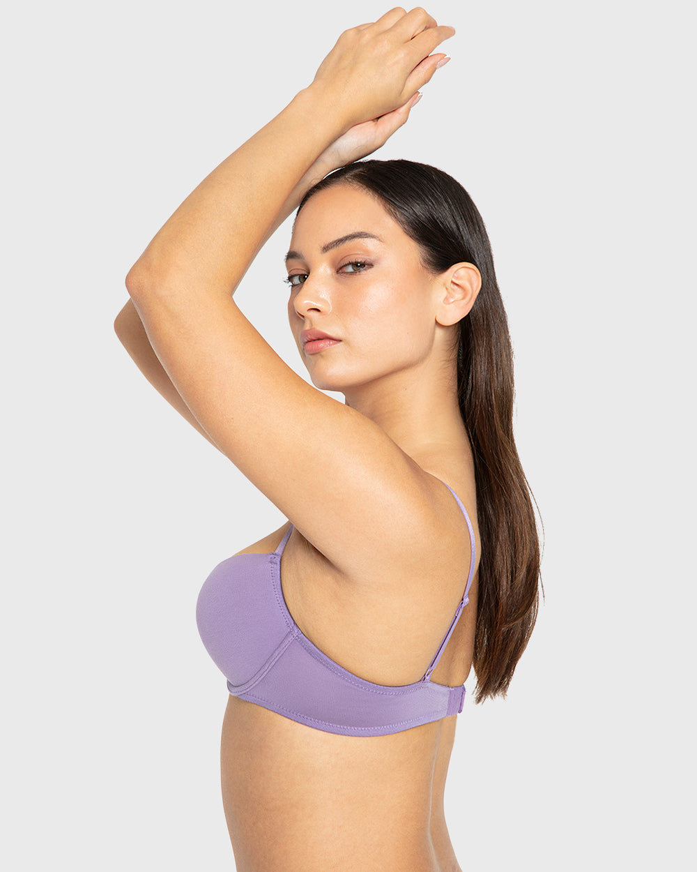 Rx Pu Pl Fit Update - Cotton W Ls Tag Purple Haze / 34B