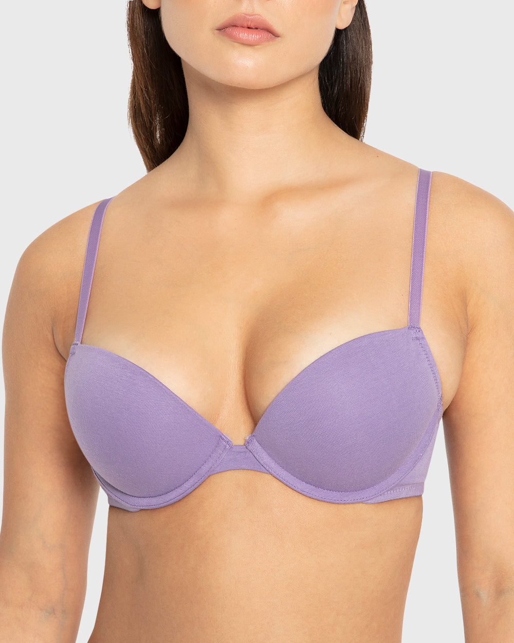 Rx Pu Pl Fit Update - Cotton W Ls Tag Purple Haze / 34B