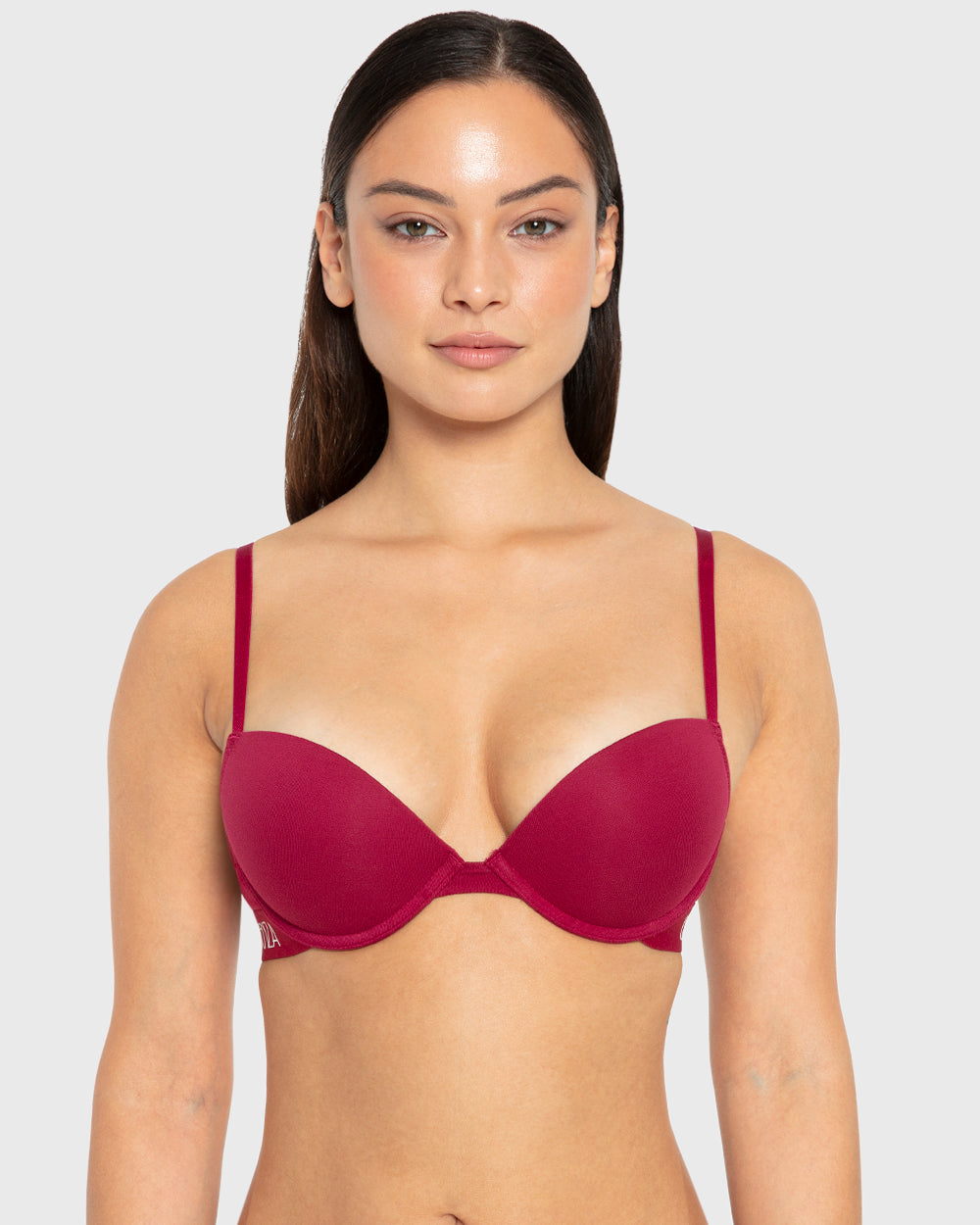 Rx Pu Pl Art Deco Logo Ctn Plum Rose / 34B