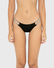 Diva Hl Mini Cheeky Micro W Rhinestone Straps Black / M