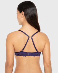 Bs Pu Pl Bc Smth Cup Lavish Lc W Bondage Straps Celestial Sky / 34B