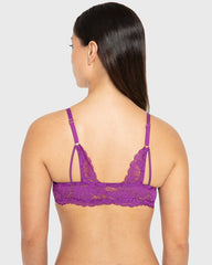 Bs Pu Pl Fc Lavish Lc Strappy Bk Sparkling Grape / 34B