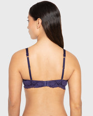 Ss Ll Flc Ao Lavish Lace Celestial Sky / 34B