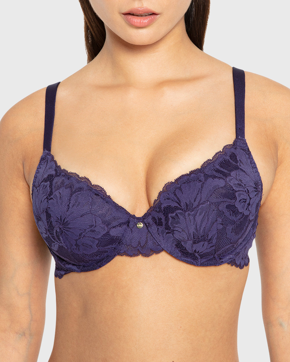 Ss Ll Flc Ao Lavish Lace Celestial Sky / 34B