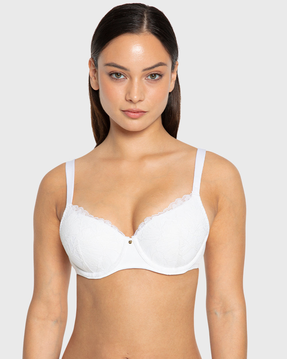 Ss Ll Flc Lavish Lace Cups- Foil Foiled White / 34B