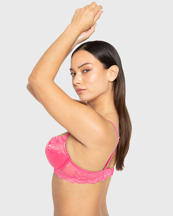 Bs Pu Pl Bc Ao Romantic Lc Hot Pink / 34B