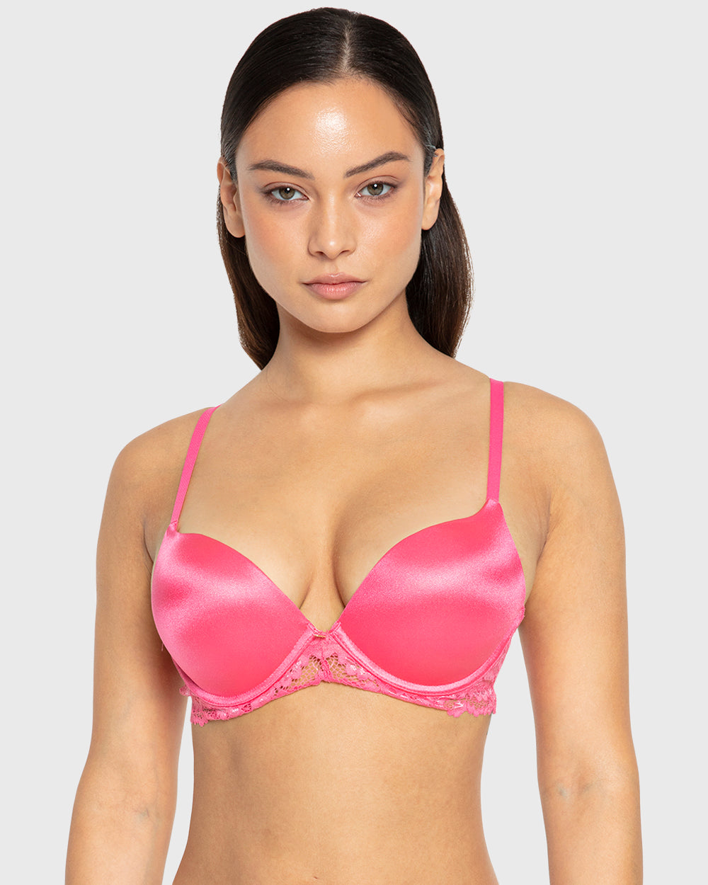 Hs Pu Pl Bc Romantic Lc Wing W Cradle Hot Pink / 34B