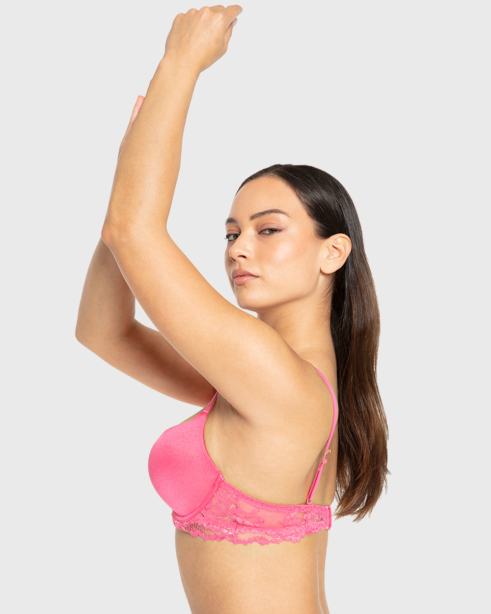 Hs Pu Pl Bc Romantic Lc Wing W Cradle Hot Pink / 34B