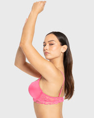 Hs Pu Pl Bc Romantic Lc Wing W Cradle Hot Pink / 34B