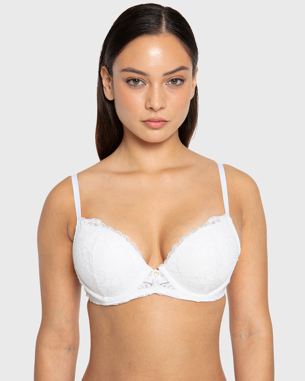 Hs Pu Pl Bc Lavish Lc W Cradle- Foil Foiled White / 34B