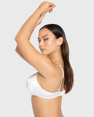 Hs Pu Pl Bc Smooth W Rhinestone Tape Designer White / 34B