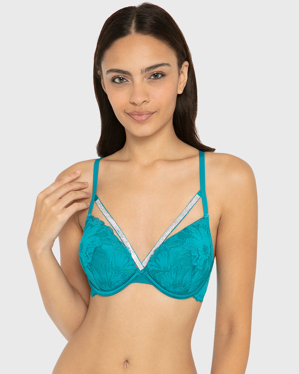 Hs Pu Pl Bc Ao Lavish Lc W Rhinestone Bondage Tahitian Tide / 34B