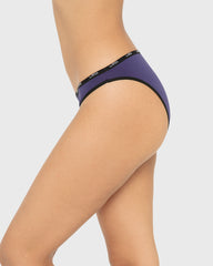 Essentials Bikini Cotton - Skinny Logo Celestial Sky With Black / M